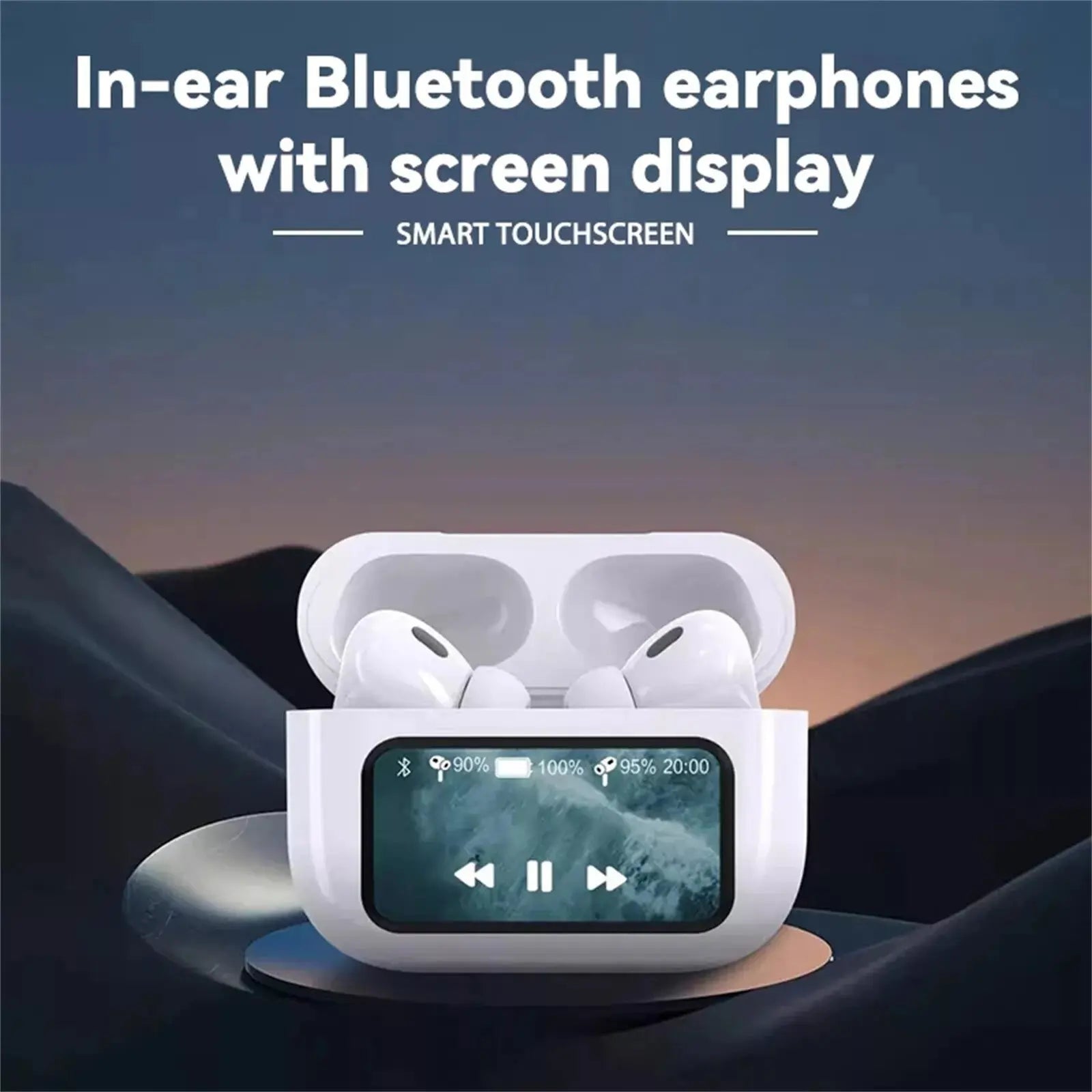 White Touch Screen Air-pods - A9