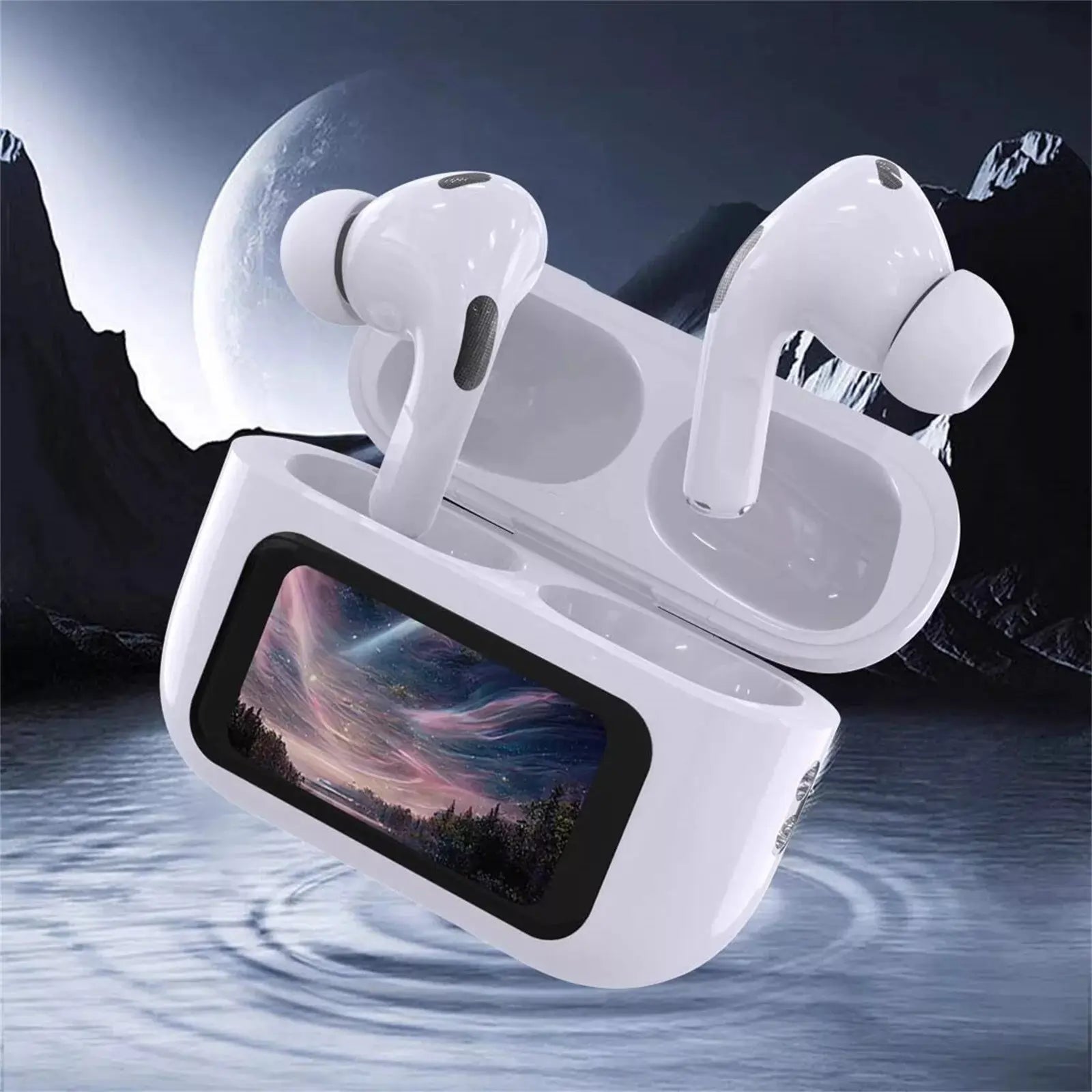White Touch Screen Air-pods - A9